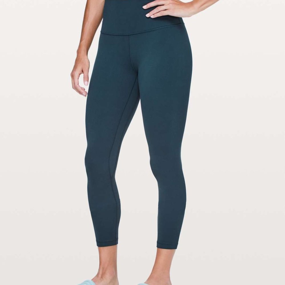 LULU LEMON TEAL ALIGN LEGGINGS SIZE 0